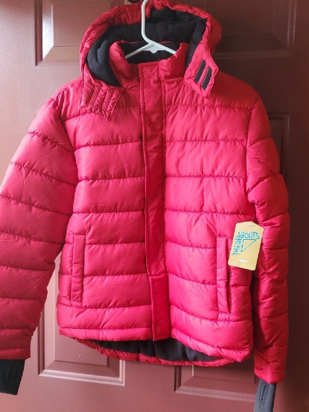 Thereabouts Kids Red Puffer Jacket - Youth NWT L